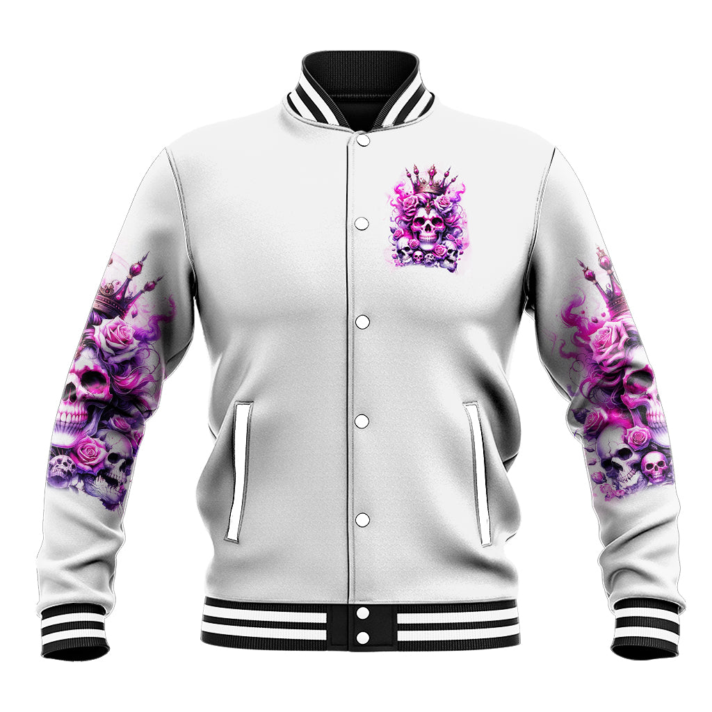 Rose Skull Baseball Jacket Queen Skull - Wonder Print Shop