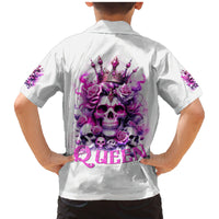 Rose Skull Family Matching Mermaid Dress and Hawaiian Shirt Queen Skull - Wonder Print Shop