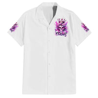 Rose Skull Family Matching Off Shoulder Long Sleeve Dress and Hawaiian Shirt Queen Skull - Wonder Print Shop