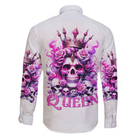 Rose Skull Family Matching Summer Maxi Dress and Hawaiian Shirt Queen Skull - Wonder Print Shop