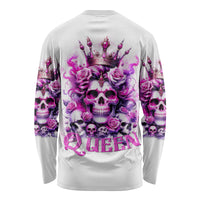 Rose Skull Long Sleeve Shirt Queen Skull - Wonder Print Shop