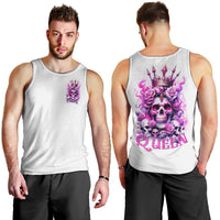 Rose Skull Men Tank Top Queen Skull - Wonder Print Shop