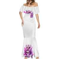 Rose Skull Mermaid Dress Queen Skull - Wonder Print Shop