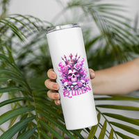 Rose Skull Skinny Tumbler Queen Skull - Wonder Print Shop