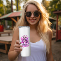 Rose Skull Skinny Tumbler Queen Skull - Wonder Print Shop