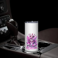Rose Skull Skinny Tumbler Queen Skull - Wonder Print Shop