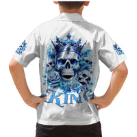 Rose Skull Family Matching Mermaid Dress and Hawaiian Shirt King Skull - Wonder Print Shop