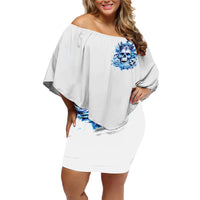 Rose Skull Family Matching Off Shoulder Short Dress and Hawaiian Shirt King Skull - Wonder Print Shop