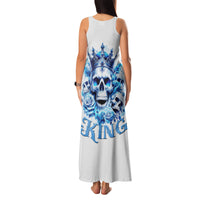 Rose Skull Family Matching Tank Maxi Dress and Hawaiian Shirt King Skull - Wonder Print Shop