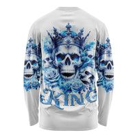 Rose Skull Long Sleeve Shirt King Skull - Wonder Print Shop