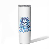 Rose Skull Skinny Tumbler King Skull - Wonder Print Shop