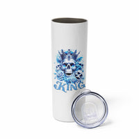 Rose Skull Skinny Tumbler King Skull - Wonder Print Shop