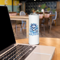 Rose Skull Skinny Tumbler King Skull - Wonder Print Shop