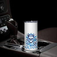 Rose Skull Skinny Tumbler King Skull - Wonder Print Shop