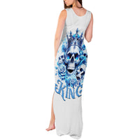 Rose Skull Tank Maxi Dress King Skull - Wonder Print Shop