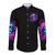 Witch Skull Long Sleeve Button Shirt The Good Girl In Me Got Tired Of The Bullshit - Wonder Print Shop