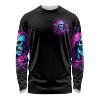 Witch Skull Long Sleeve Shirt The Good Girl In Me Got Tired Of The Bullshit - Wonder Print Shop