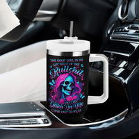 Witch Skull Tumbler With Handle The Good Girl In Me Got Tired Of The Bullshit - Wonder Print Shop