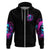 Witch Skull Zip Hoodie The Good Girl In Me Got Tired Of The Bullshit - Wonder Print Shop