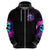 Witch Skull Zip Hoodie The Good Girl In Me Got Tired Of The Bullshit - Wonder Print Shop