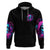 Witch Skull Zip Hoodie The Good Girl In Me Got Tired Of The Bullshit - Wonder Print Shop