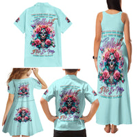 Rose Skull Family Matching Tank Maxi Dress and Hawaiian Shirt The Good Girl In Me Got Tired Of The Bullshit - Wonder Print Shop