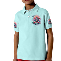 Rose Skull Kid Polo Shirt The Good Girl In Me Got Tired Of The Bullshit - Wonder Print Shop