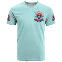 Rose Skull T Shirt The Good Girl In Me Got Tired Of The Bullshit - Wonder Print Shop