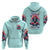 Rose Skull Zip Hoodie The Good Girl In Me Got Tired Of The Bullshit - Wonder Print Shop