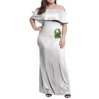 Thunder Skull Family Matching Off Shoulder Maxi Dress and Hawaiian Shirt The Demon Hide Under Your Bed Mine Hide Inside My Head - Wonder Print Shop