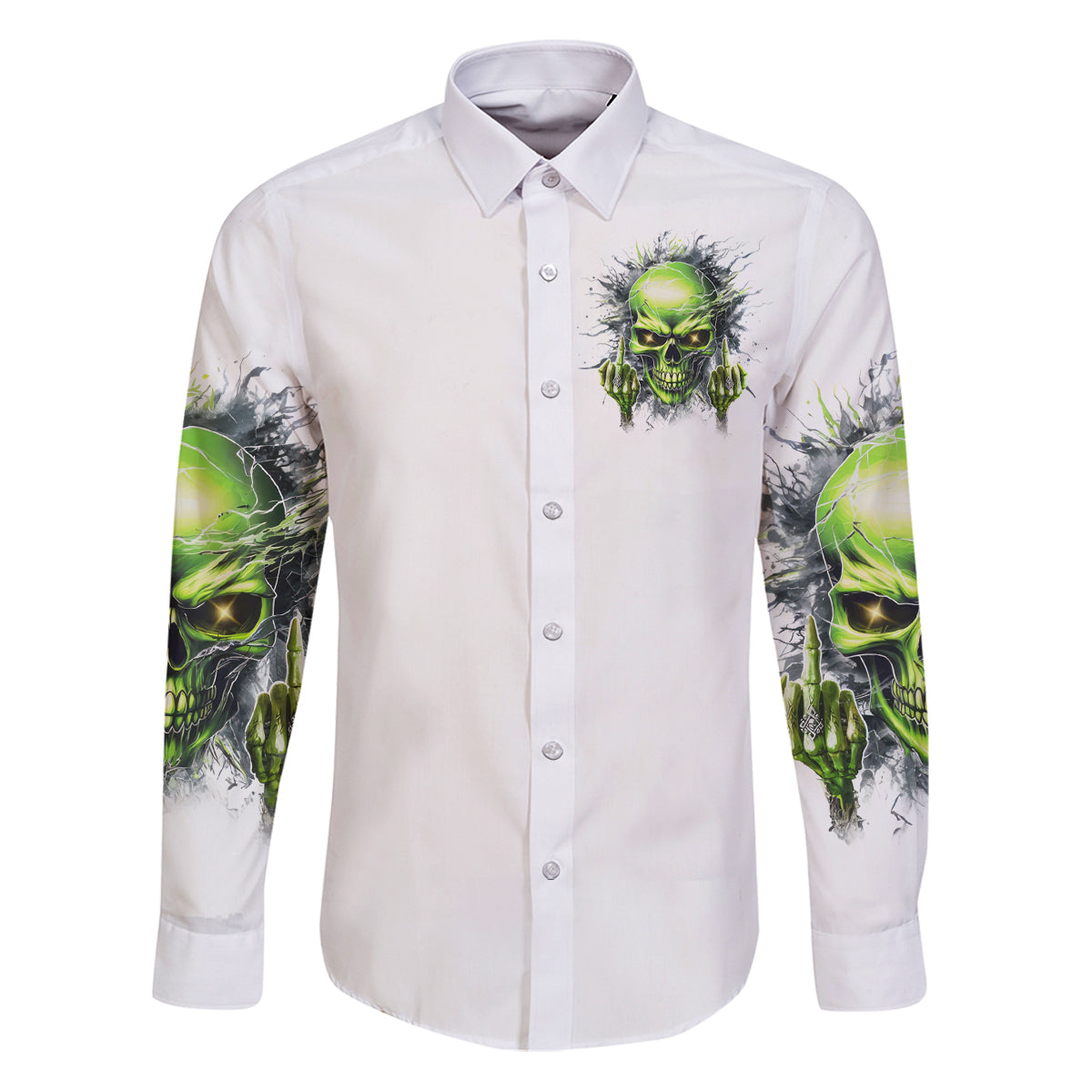 Thunder Skull Family Matching Puletasi and Hawaiian Shirt The Demon Hide Under Your Bed Mine Hide Inside My Head - Wonder Print Shop