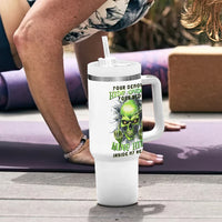 Thunder Skull Tumbler With Handle The Demon Hide Under Your Bed Mine Hide Inside My Head - Wonder Print Shop