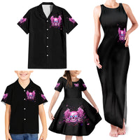 Angel Skull Family Matching Tank Maxi Dress and Hawaiian Shirt The Good Girl In Me Got Tired Of The Bullshit - Wonder Print Shop