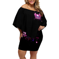 Angel Skull Off Shoulder Short Dress The Good Girl In Me Got Tired Of The Bullshit - Wonder Print Shop