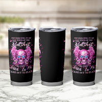 Angel Skull Tumbler Cup The Good Girl In Me Got Tired Of The Bullshit - Wonder Print Shop