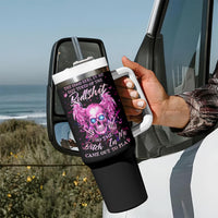 Angel Skull Tumbler With Handle The Good Girl In Me Got Tired Of The Bullshit - Wonder Print Shop