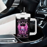 Angel Skull Tumbler With Handle The Good Girl In Me Got Tired Of The Bullshit - Wonder Print Shop