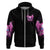 Angel Skull Zip Hoodie The Good Girl In Me Got Tired Of The Bullshit - Wonder Print Shop