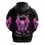 Angel Skull Zip Hoodie The Good Girl In Me Got Tired Of The Bullshit - Wonder Print Shop
