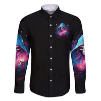 Witch Skull Family Matching Long Sleeve Bodycon Dress and Hawaiian Shirt Assuming Was Like Most Girls Was Your First Mistake - Wonder Print Shop