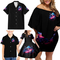Witch Skull Family Matching Off Shoulder Short Dress and Hawaiian Shirt Assuming Was Like Most Girls Was Your First Mistake - Wonder Print Shop