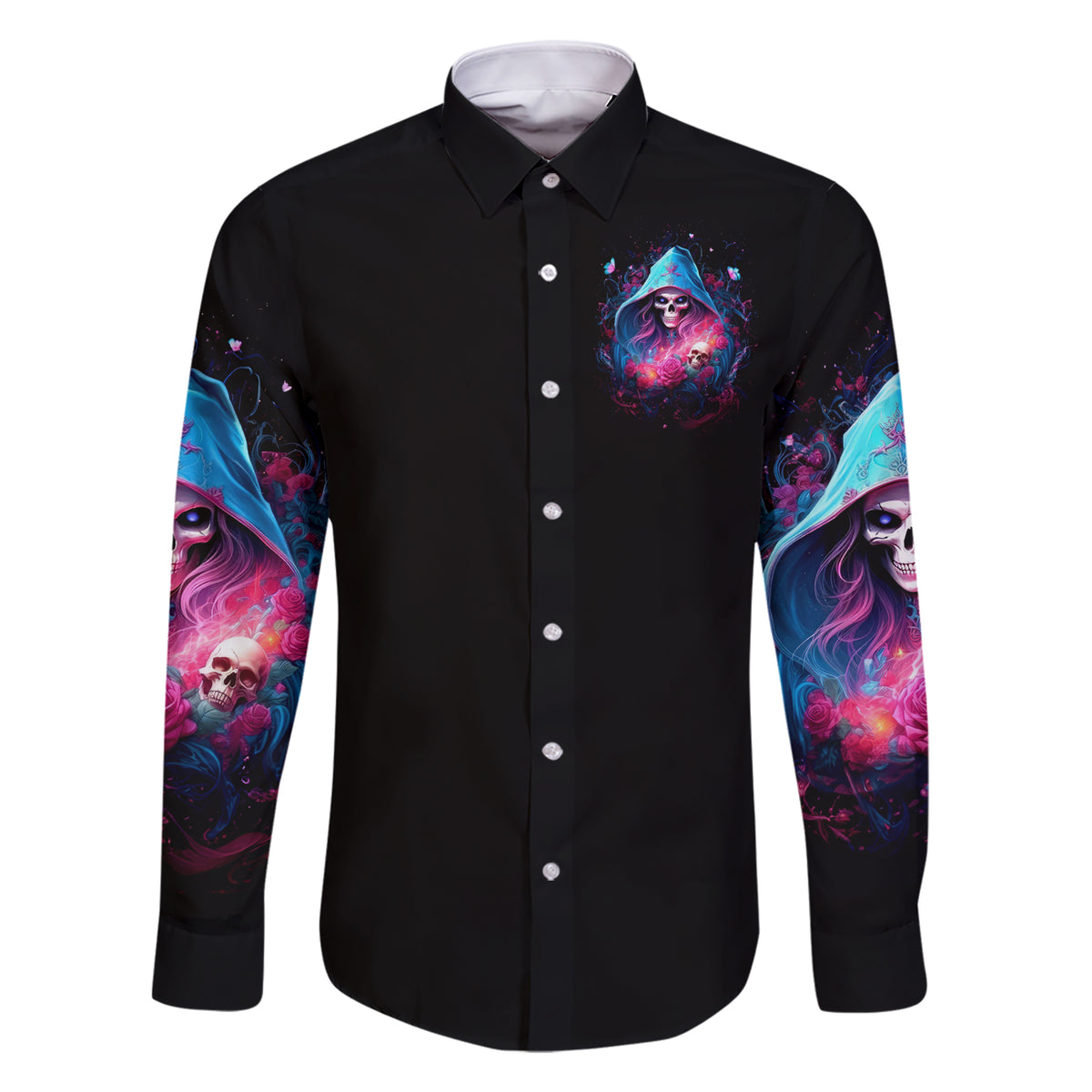 Witch Skull Family Matching Short Sleeve Bodycon Dress and Hawaiian Shirt Assuming Was Like Most Girls Was Your First Mistake - Wonder Print Shop