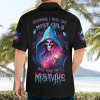 Witch Skull Hawaiian Shirt Assuming Was Like Most Girls Was Your First Mistake - Wonder Print Shop