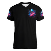 Witch Skull Women V Neck T Shirt Assuming Was Like Most Girls Was Your First Mistake - Wonder Print Shop