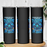 Witch Skull Skinny Tumbler Stranger Think I'm Quiet My Best Friends Know I'm Crazy - Wonder Print Shop