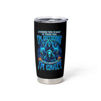 Witch Skull Tumbler Cup Stranger Think I'm Quiet My Best Friends Know I'm Crazy - Wonder Print Shop