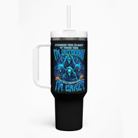 Witch Skull Tumbler With Handle Stranger Think I'm Quiet My Best Friends Know I'm Crazy - Wonder Print Shop