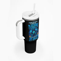 Witch Skull Tumbler With Handle Stranger Think I'm Quiet My Best Friends Know I'm Crazy - Wonder Print Shop