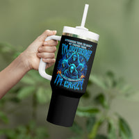Witch Skull Tumbler With Handle Stranger Think I'm Quiet My Best Friends Know I'm Crazy - Wonder Print Shop