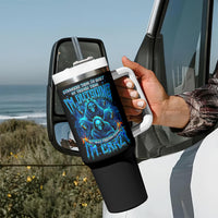 Witch Skull Tumbler With Handle Stranger Think I'm Quiet My Best Friends Know I'm Crazy - Wonder Print Shop
